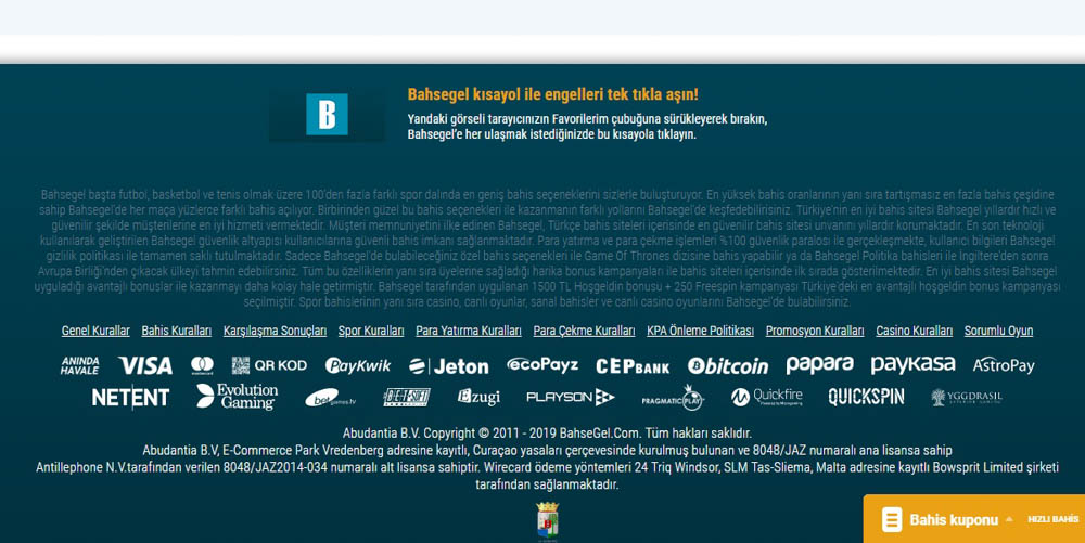 bahsegel facebook avantajlari